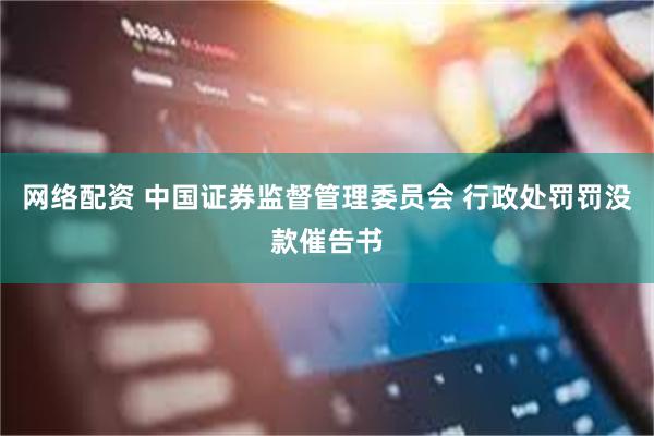 网络配资 中国证券监督管理委员会 行政处罚罚没款催告书