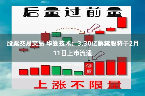 股票交易交易 华勤技术：3.30亿解禁股将于2月11日上市流通