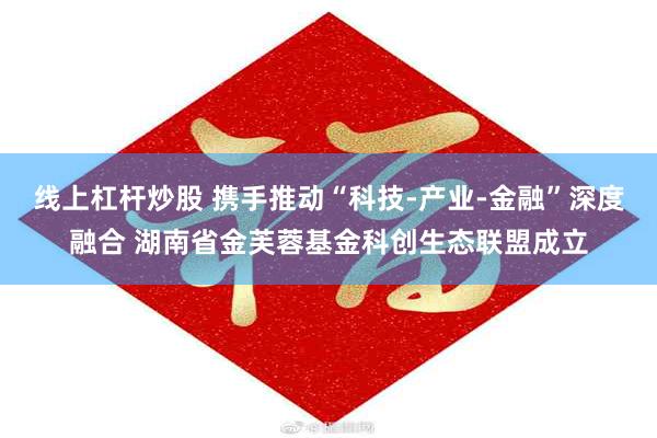 线上杠杆炒股 携手推动“科技-产业-金融”深度融合 湖南省金芙蓉基金科创生态联盟成立