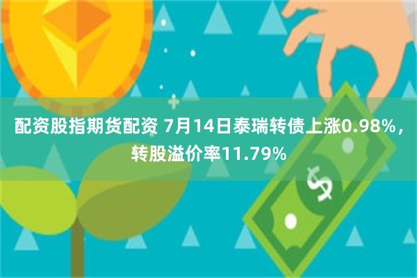 配资股指期货配资 7月14日泰瑞转债上涨0.98%，转股溢价率11.79%